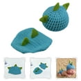 thumbnail image 4 of KAKOWELY juego de gorro y pantalones para bebé, disfraz de dinosaurio de ganchillo, accesorios de fotografía para recién nacidos, 4 of 5