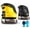 Yellow+Black, variant on Cordless Electric Ice Scraper for Car Windshield, Rechargeable Frost Remover with Gloves, Rotating Scraper Disc, Multi Glass Surfaces (Yellow)