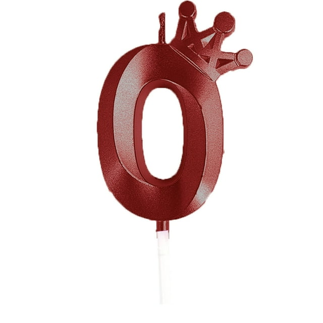 Number Birthday Candle - 3D Crown Designed, for Happy Birthdays and Anniversaries