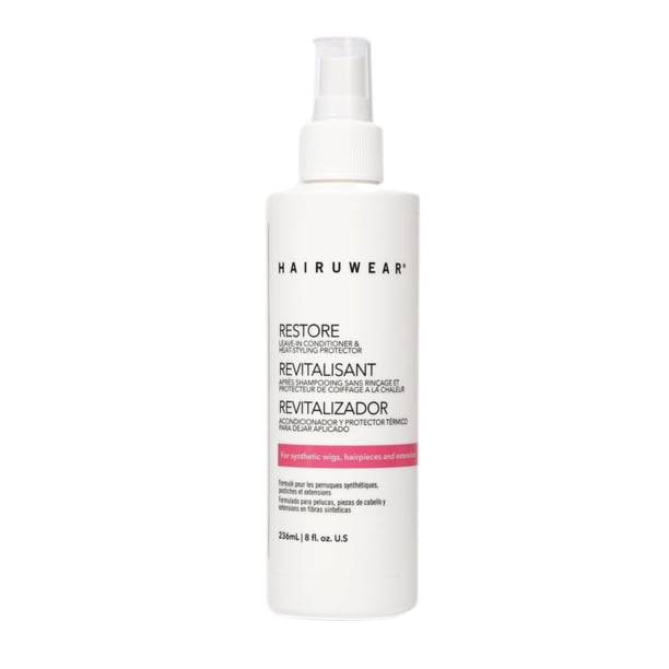 Hair u wear Restore Leave in Acondicionador para pelucas y extensiones sintéticas 8 fl. Onz