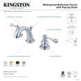thumbnail image 2 of Kingston Brass GKB911BL Deck Mount Water Saving Vintage Mini Widespread Lavatory Faucet with Retail Pop-Up, Chrome, 2 of 2