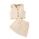 thumbnail image 1 of Odeerbi 8-12 Años Niños Niñas Trajes de Verano Chaleco de Algodón Pantalones Cortos Conjunto de Dos Piezas Camisetas de Tirantes Con Cuello En V, 1 of 8