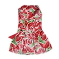 thumbnail image 3 of YUEHAO Dog Skirts for Small Dogs Girl Cute Pet Print Bow Skirt Breathable Summer Sleeveless Shirt Comfortable Dog Shirt Breathable Dog Pet Dog Clothes (Watermelon Red, L), 3 of 9