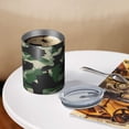 thumbnail image 3 of Camouflage 12oz Stainless Steel Coffee Mug – Double-Wall Insulated Cup with Spill-Resistant Lid, 360° Full-Print Design, Keeps Drinks Hot & Cold for Home, Office, Travel, Thanksgiving,Christmas, 3 of 5