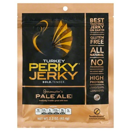 Performance Turkey - Performance Enhancing Meat Snack Perky Jerky Turkey Jerky, 2.2 oz