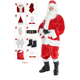 thumbnail image 3 of Nuevo disfraz de Papá Noel de talla grande, disfraz de cosplay de rol para fiesta navideña, conjunto clásico personalizado de lujo. (Venta directa de fábrica), 3 of 5