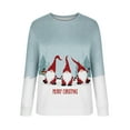 thumbnail image 4 of Pntutb, camisas informales de manga larga para mujer, sudadera de cuello redondo con estampado navideño, jersey de cuello redondo, tops tipo túnica Pntutb Pntutb-214, 4 of 5