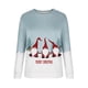 thumbnail image 4 of ICHUANYI Liquidación Mujeres Mangas Casual Navidad Impresión Cuello Redondo Sudadera Cuello Redondo Jersey Túnica Tops ICHUANYI WER2023082200027, 4 of 5