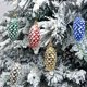 thumbnail image 5 of Adornos navideños, regalos navideños, 5 piezas de árbol de Navidad, decoración navideña para coche, colgante, diseño de escena, manualidades, regalos, amuleto navideño, 5 of 5