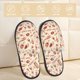 thumbnail image 2 of Balery Red Wine Pantuflas de Casa de Felpa Silenciosas con Diseño Estampado, Zapatillas Cómodas Antideslizantes de Algodón para Interior-Medium, 2 of 8