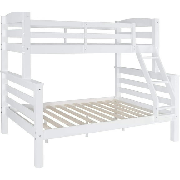 Linon Levi Twin Full Bunk White