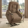 thumbnail image 1 of PRI Chaise Élévatrice Rembourrée en Raider Moka Brun, 1 of 7