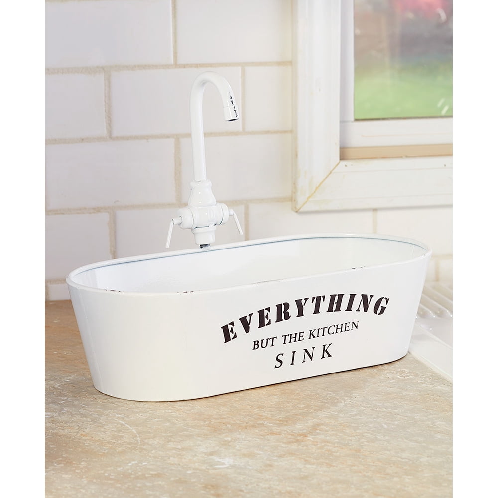 Metal Kitchen Sink Countertop Storage Caddy