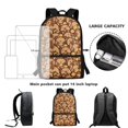 thumbnail image 6 of Uourmeti Capybaras Backpack, Comfort Straps Polyester Backpack 17 Inch Spacious Interior School Backpack for Work Outdoor, 6 of 6
