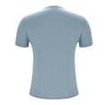 thumbnail image 4 of Fanxing Womens Short Sleeve Tshirts Tops with Built in Bra Plus Size Padded Camisole Shelf Bra Workout Yoga Shirt Casual Basic Undershirt Light Blue,L, 4 of 8