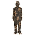 thumbnail image 3 of Vzayyk 4T-14Y Size Aviliable Cozy One-Piece Footless Sleeper Pajama Gingerbread, 3 of 8