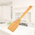 thumbnail image 3 of Salud Natural de madera de bambú cocina espátula ranurada cuchara soporte para mezclar utensilios de cocina cena comida Wok palas suministros, 3 of 5
