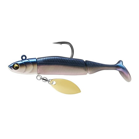 MIGAINO Fishing Lure Soft Baits with Sequins Simulation T-Tail Sequined Swimbait 9.5cm/20g Bionic Bait Reusable Freshwater & Saltwater Bass Fishing Lures Artificial Bait Fishing Tackle