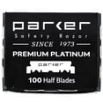 thumbnail image 2 of 100 Parker Premium Platinum 1/2 Blades - for Professional Barber Razors, Shavette Razors and Disposable Blade Straight Razors, 2 of 3