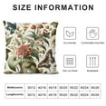 thumbnail image 5 of GOSMITH  Spring Pillow Covers Wild Flowers Botanical Plants Butterfly Decor for White Throw Pillows Covers Outdoor Farmhouse Pillow Covers Decor Couch Living Room, 5 of 5