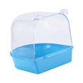thumbnail image 6 of EHJRE Pet Bird Bath Box Parrot Bathing Tub Lovebirds Easy to Install Canary Cage Accessories Parrot Bath Shower Cage Small Bird Cage Dark Blue, 6 of 8