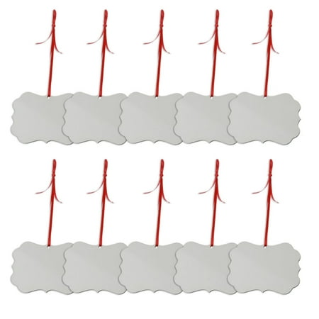 

ZUARFY 10Pcs Sublimation Blank Pendant MDF Board Blank Christmas Valentine Day Ornament