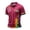 Hot Pink, variant on LGBTQ+ Pride Polo Shirt for Men, Rainbow Flag Graphic Short Sleeve Casual Summer Top