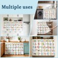 thumbnail image 6 of Cabinet Curtains 32"W x 55"L, Dustproof Sink Skirt Curtain for Kitchen Bathroom, Adhesive Desk Skirt Door Cover Curtains for Pantry Classroom Office Closet, 6 of 8