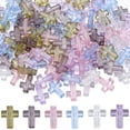 thumbnail image 1 of 120 cuentas acrílicas a granel, surtidas, de colores caramelo, transparentes, para crucifijo, poni y rosario., 1 of 6