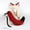 Red and Black, variant on 2Pack Anime Cat Fox Wolf Ears Headband Furry Plush Tail Set, Halloween Animal Party Costumes Fursuit Therian Ear Tail Accessories