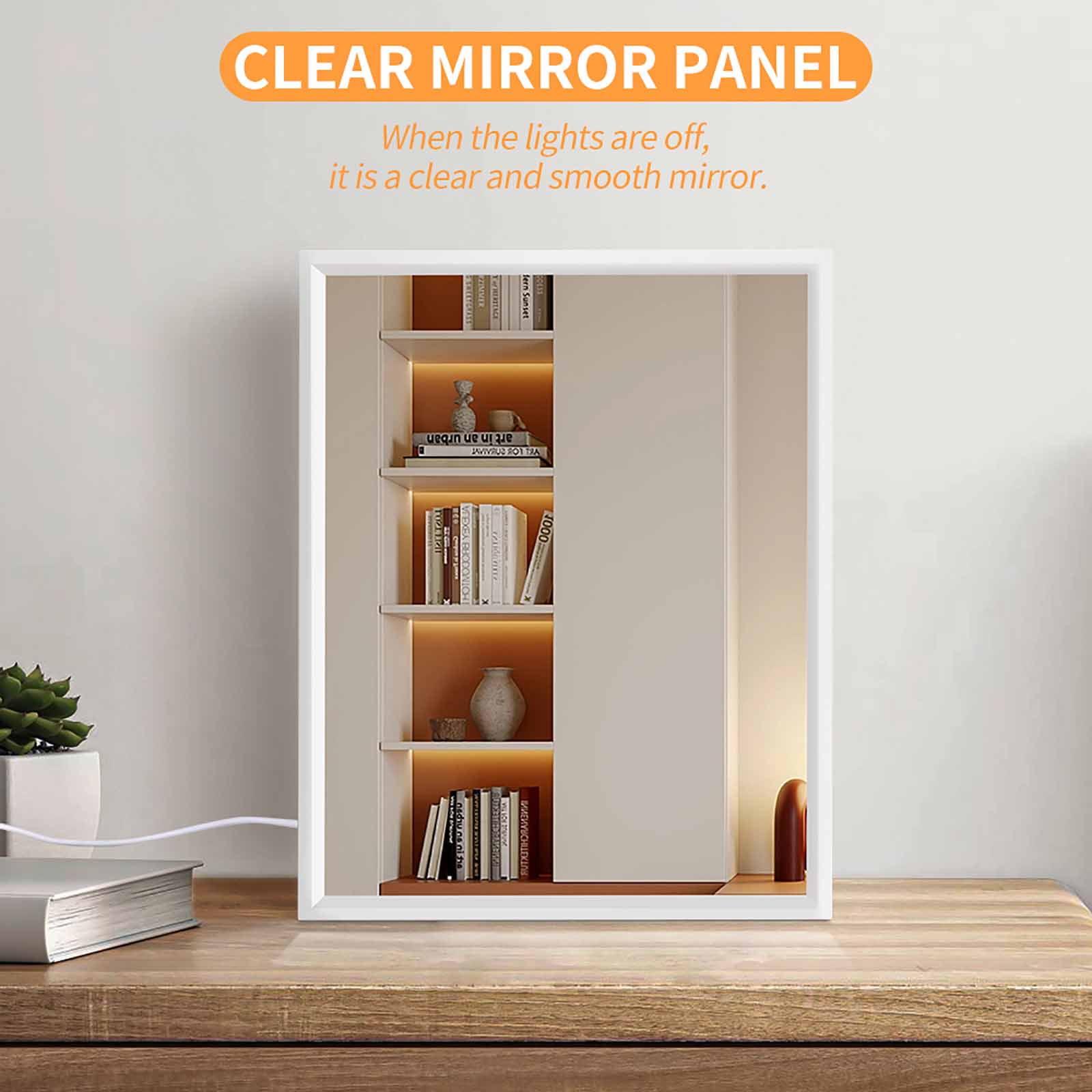 6.5x8.3in Mirror Nightlight Is Easy To Install Durable Easy To Oxidize And No Peculiar Smell For Nightlight Or Decoration Cute Baby Penguins