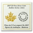 thumbnail image 4 of 2017 Canada 1/4 oz Silver $3 Zodiac Series (Libra), 4 of 4