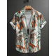 thumbnail image 2 of Camisa con gráficos de palmeras y cocoteros de verano para hombre, camisa hawaiana de verano, camisa informal de manga corta con cuello vuelto, camisa de tejido elástico Harajuku, 2 of 4