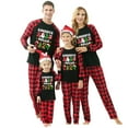 thumbnail image 2 of BONIXOOM Womens Christmas Pajamas Matching Family Christmas Pajamas Sleepwear None Long Sleeve Sleepwear Sets Printed Red L, 2 of 5