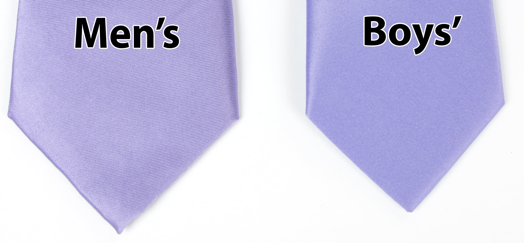 Spring Notion Boys Satin Zipper Necktie Optional Gift Box
