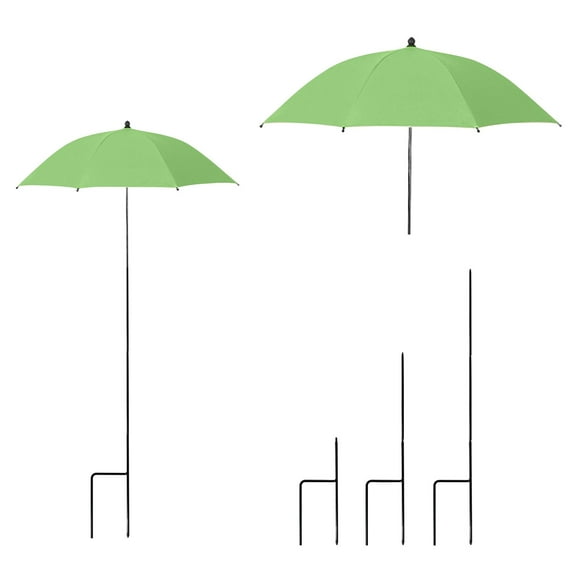 Plant Umbrellas For Outdoor Plants, Garden Umbrella Shade For Potted Plants And Garden Beds, Provide Shade To Defend Plants From Blazing Sun, 262" Diameter Silver-Coated Canopy,