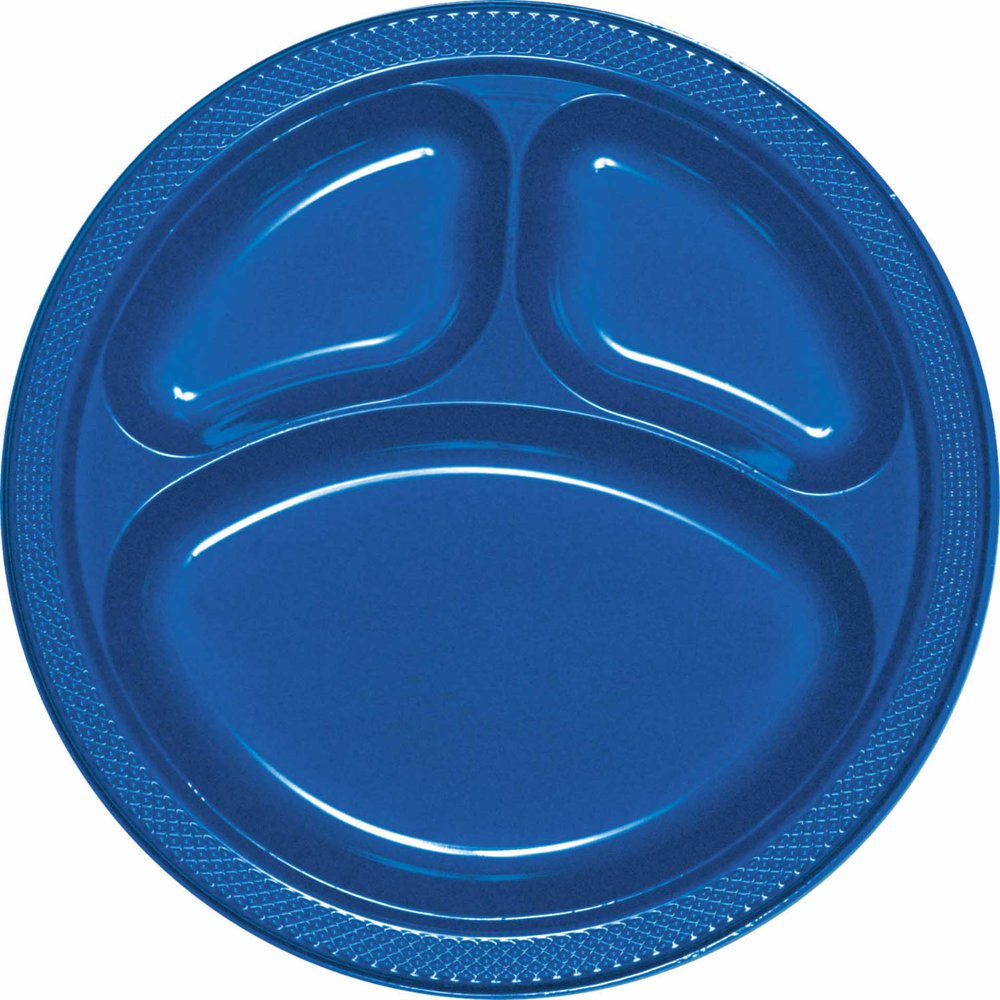 True Blue Divided Plate