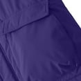 thumbnail image 4 of BRGZLK Men Windbreaker Solid Color Thickened Long Sleeve Hooded WaterProof Windbreaker Warm Cotton Coat Casual Cozy Coats with Pochet Purple L, 4 of 4