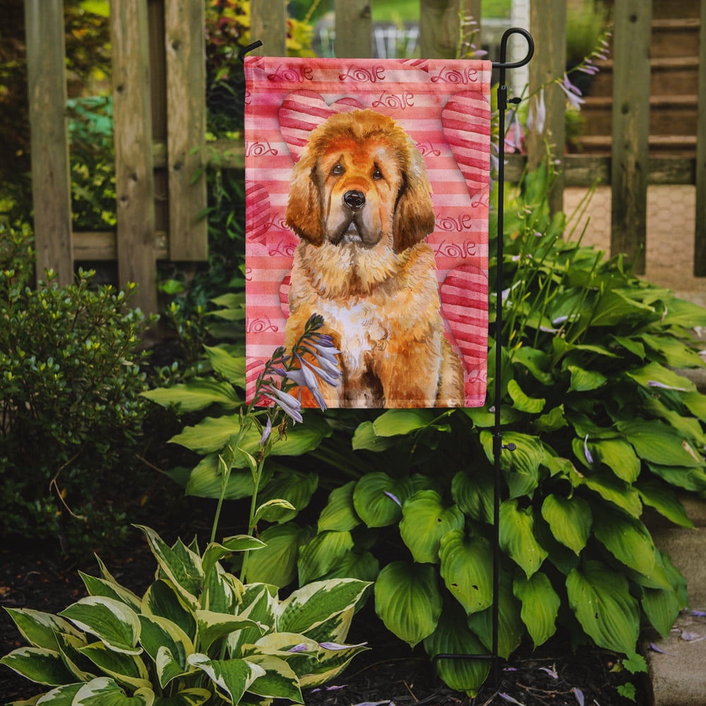 Carolines Treasures BB9808GF Tibetan Mastiff Love Flag - Garden Size