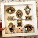 thumbnail image 2 of Kit de caja de silueta recortada en papel DIY | Vitrina de memoria 10x10 con marco dorado • 8 mini marcos, 10 figuritas hechas a mano, 2 luces LED | Regalo de recuerdo personalizable, Exposición de, 2 of 6
