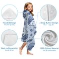 thumbnail image 7 of Blue Cute Hedgehog Hooded Bath Towel，60"x35" for Ages 3 To 12 Kids, Quick Dry Lightweight Soft Microfiber Hood Beach Towel Cover Up for Kids, 7 of 7