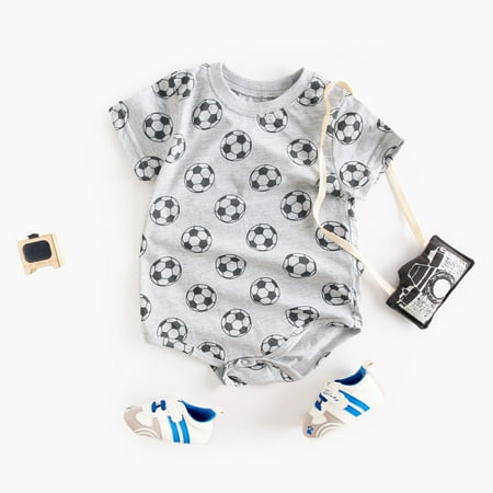 

NASIQXB Short Sleeve Body Suit Baby Toddler Long Sleeve Boy Baby Toddler Boys Girls Short Sleeve Prints Rompers Jumpsuits Baby Long Sleeve Shirts for Boys Baby Girl Clothes 12-18 Months