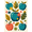 Blue, Pattern 6, variant on ODIKA 4'x6' Machine Washable Non-Slip Area Rug, Farmhouse Red High Traffic Rug, Red, 1181313