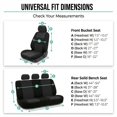 thumbnail image 5 of Fundas de Asiento FH Group FB050217 Tela Lisa Juego Completo 7 Plazas 3 Filas Universal, 5 of 5