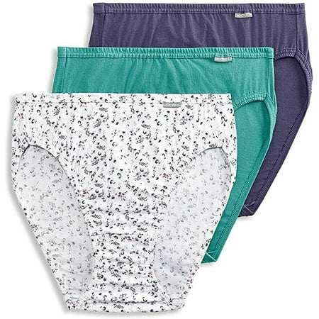 

Jockey Women s Underwear Elance French Cut Size 7 Pack of 3 Teal & Floral Print