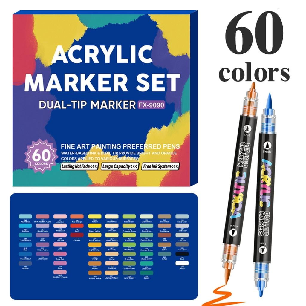 Giaone Double Sided Watercolor Markers Flexible Brush Pens Art Markers Paint Markers