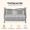 thumbnail image 4 of Dream On Me Violet 7-in-1 Baby Convertible Crib in Steel Grey, Greenguard Gold Certified, 4 of 11