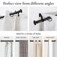 thumbnail image 6 of MERIVILLE 1" Single Curtain Rod Set, Adjustable 84-120 Inches, Prima Finials, Black, 6 of 9
