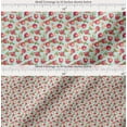 thumbnail image 2 of Soimoi Green Cotton Cambric Fabric Floral & Pomegranate Fruits Print Sewing Fabric BTY 42 Inch Wide, 2 of 7