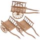 thumbnail image 2 of 3Pcs Tiny Cart Model Mini Garden Trolley Model Simulated Cart Model Miniature Cart Craft Decoration, 2 of 2